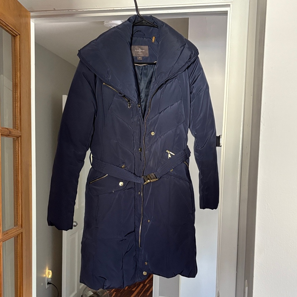 Cole Haan Navy Puffer Jacket